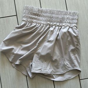 Gray Nike women’s shorts with pockets